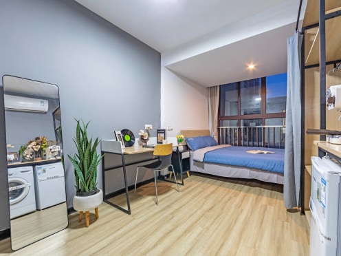 独栋·龙湖冠寓 苏州伟业高新路店 近吴江天虹·押一付一·精装公寓拎包入住 开间