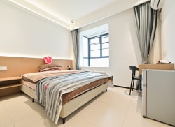 独栋·安欣悦居 万象城商圈店 短租免押，安全，智能，便捷（飘窗低干扰） 开间_华锦小区租房