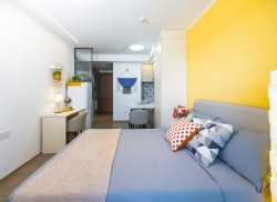 独栋·华润置地·有巢公寓 云璟里店 精致一居 超大阳台 独立卫浴 干湿分离 拎包入住 1室1厅_欣寓云璟里租房