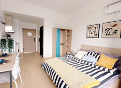 独栋·城投悦家 安家乐寓·武昌火车站店 武昌精装一居室丨步行直达地铁丨华美达酒店对面  短租月付无压力 开间_城投禧园租房