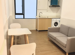 独栋·安居乐寓 上沙龙秋店 7号线上沙 距离50米 一楼大一房一厅带油烟机 无中介费 1室1厅_上沙龙秋村租房