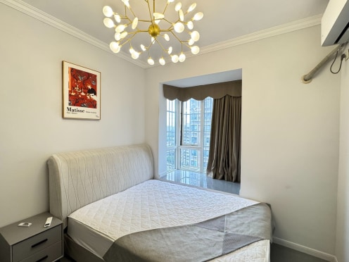 独栋·合驻房产 红豆华庭 地铁1号线韦家碾精装套二无中介可短租可月付 2室1厅