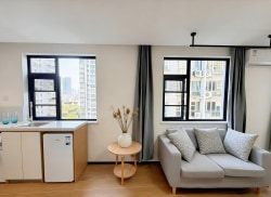 独栋·融寓 融寓广州东站店 开业特惠！近沙河广州东！地铁通勤首选！超绝朝阳明卫大窗标间！可短租！ 开间_禺东西路38号租房