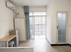 独栋·林田公寓 万象城店 九铭广场招商局旁馨安家园单间带厨卫大阳台房东直租 开间_苑田新村租房