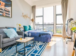 独栋·泊寓 太科园店 【定金膨胀立减500】学生专享  万科泊寓 品牌直租 一室一卫 超大落地窗 开间_菱湖大道180-8号租房