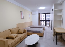 独栋·租建投安居公寓 合生社区并州帝景店 茂业1公里每月立减200,可月付直租无中介、可公积金直付双床房 朝南58平米--4 1室1厅_合生并州帝景租房