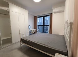 独栋·租建投安居公寓 合生社区并州帝景店 每月减免240仅前十月，茂业1公里大落地窗国企直租少女心粉色主题女神专属一居--66 1室1厅_合生并州帝景租房