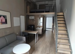 独栋·租建投安居公寓 万科蓝湾店 年租可优惠可公积金支付  每月立减156仅限前6月 坐拥晚霞 南向LOFT 晋阳湖景--84 1室1厅_万科蓝湾传奇租房