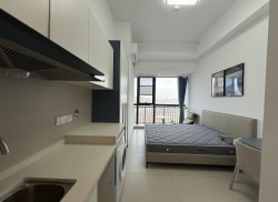 独栋·租建投安居公寓 吾悦广场B座店 朝北精致开间 租期灵活 坐拥吾悦商圈--72 1室1厅_太原吾悦广场租房