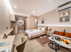 独栋·铂顿元世纪 翠亨新区店 【中山生命科学园】精装大单间 配置齐全带停车位 免管理费 开间_铂顿元世纪租房