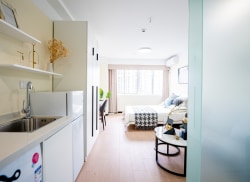 独栋·尔家公寓 火车站店 市中心精装好房/近地铁/可停车/可短租/公寓直租/E户型 开间_郁巷96-1号租房