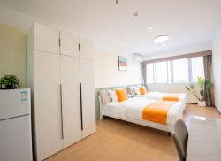 独栋·尔家公寓 火车站店 双床精装房/公寓直租/可短租/方便停车/B 1室1厅_郁巷96-1号租房