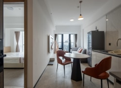 独栋·华府服务公寓 华府公寓琴澳店 全新 国企直租 十字门华发商都 精装一房一厅 看山景 1室1厅_十字门华发商都海悦租房