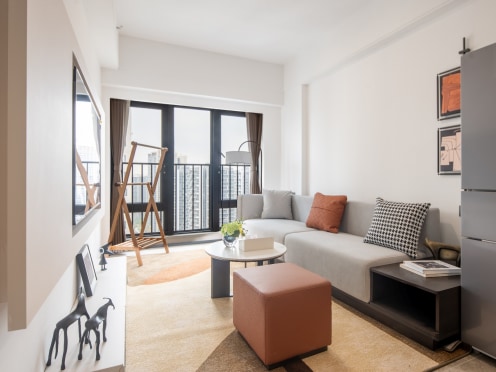 独栋·华府服务公寓 华府公寓琴澳店 公寓直租 楼下十字门华发商都 全新一房一厅 烘干机 洗碗机 1室1厅