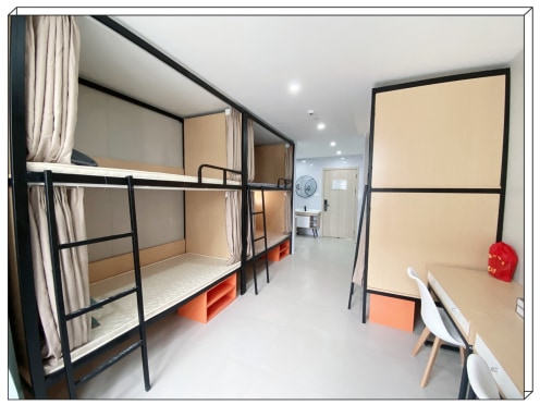 独栋·叶之屋公寓 港北公寓店 多人间独卫阳台房 开间