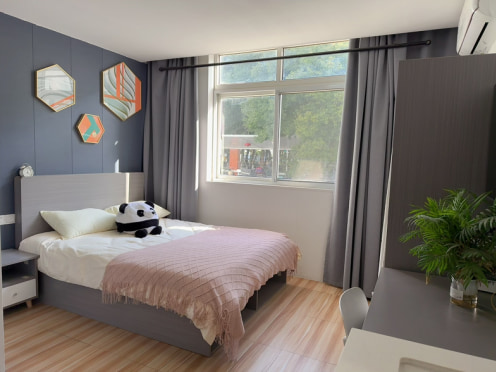 独栋·叶之屋公寓 珠村店 精品朝南大窗阳光房 免费停车 押一付一A1户型 开间