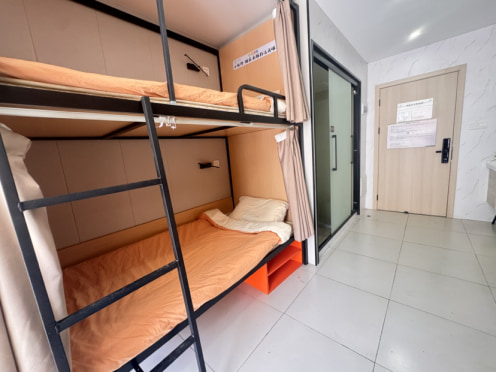 独栋·叶之屋公寓 港北公寓店 近蠡墅地铁口蓝领六人间可押一付一 开间