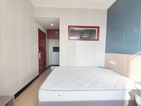 独栋·叶之屋公寓 湖桥店 精装大玻璃房独卫免费wifi 可做饭 押一付一 开间