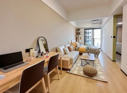 独栋·源悦里青年公寓酒店 东城万达店 世博广场·全屋家具及床品 月 4 次专属保洁 管家服务 免费停车 隐私保障 1室1厅_东城万达广场租房