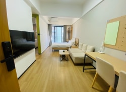 独栋·源悦里青年公寓酒店 东城万达店 主山社区·差旅人焕新公寓 含布草  每周入户清洁 可开票 灵活短租 民水民电 押一付一 开间_东城万达广场租房