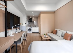 独栋·源悦里青年公寓酒店 东城万达店 东城中心·海归专属栖居 核心商圈 品质精装  配套醇熟 1室1厅_东城万达广场租房