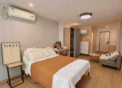 独栋·冠寓 武汉发展二路店 近园博园 采光超好 整租无中介费 常青路 开间_江兴路21号租房