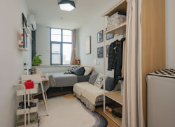 独栋·冠寓 武汉青山红钢城店 考公专属福利折扣！0中介可短租 1室1厅_青城荟租房