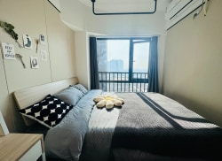 独栋·冠寓 武汉白沙天街店 有健身房学习室 天街商圈地铁口押一付一无中介 1室1厅_光霞路16号租房