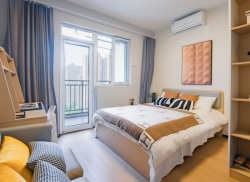 独栋·冠寓 武汉汉阳四新店 【独厨大阳台】永旺泰富城 押一付一！地铁3号线家具家电齐全拎包入住 1室1厅_太子尚品租房