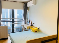 独栋·龙湖冠寓 高新园店 1月限时秒杀 阳光单间 地铁三号线直达创新园 可短租 超大储物空间 1室1厅_首泰国际广场租房