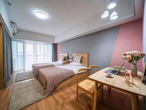 独栋·昆寓 昆寓-泰山路店 昆寓 单间双床 靠经开万达 中华园路 1室1厅