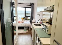 独栋·中海友里公寓 中海友里苏庄地铁站店 短租限时特惠  近地铁 0中介 整租一居 开间_中海友里租房