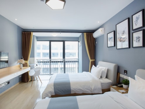 独栋·辉展阁公寓 黄埭店 酒店式服务公寓 无中介费 双人床 1室1厅