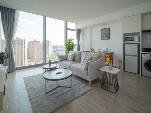 独栋·尚寓 花桥店 两室一厅全景房  全方位大落地窗环绕 让时光在这温馨角落诗意栖居 2室1厅