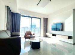 独栋·尚寓 柯桥店 两室两厅城景房 2室2厅_中国轻纺城创意园西区租房