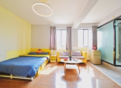 独栋·稼南雅筑 小北地铁口 大厦高层180度观景拎包入住大单间 开间_广东国际大厦租房