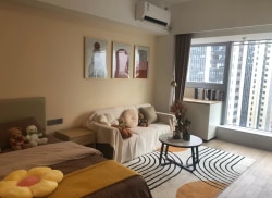 独栋·万汇公馆 浦口万汇城店 个人 整租无中介费 浦口万汇城地铁口 精装大单室套直租 1室1厅_浦口大道8号租房