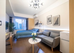 独栋·中海友里 高新区店 一线海景 ins网红同款 实景拍摄 可押一付一 南向地热取暖 拎包入住  央企直租 开间_中海云麓公馆租房