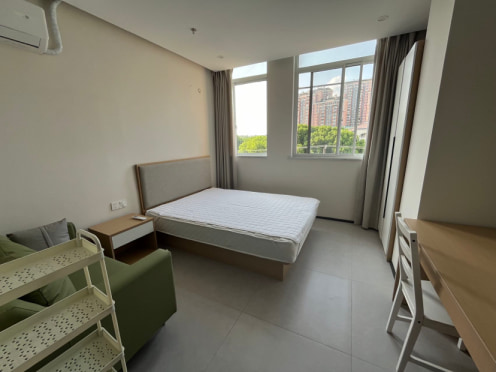 独栋·合木公寓 园区唯亭跨塘店 跨塘近地铁口精装公寓 大窗户 1室1厅