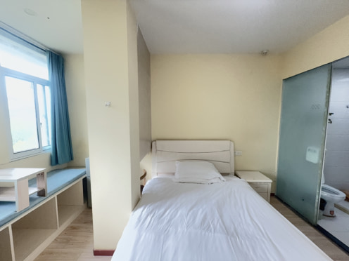 独栋·合木公寓 苏枫寓凤凰街2店 凤凰街靠近苏大附一精装采光暖居O户型直租 1室1厅