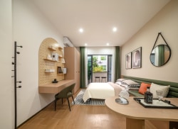 独栋·铂顿元世纪 火炬园地铁站店 【公寓新物种】 自带餐饮娱乐 酒店服务 森系大床房 开间_天能寓春风租房