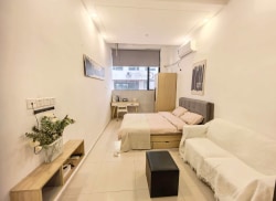 独栋·安景寓 天河客运站店B7栋 近华南理工/暨南大学  五山 复式LOFT 大空间 园区环境  免费健身房 1室1厅_天河慧通产业广场B区租房