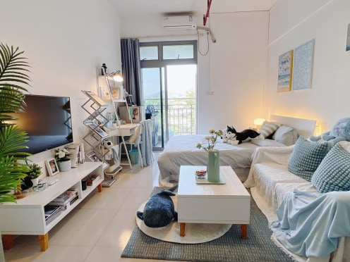 独栋·安景寓 天河慧通广场店B5栋 近地铁口3/6号线 专属管家 近南方医科大  外国语学校 年轻人精选 阳台大单间 家电齐全 开间