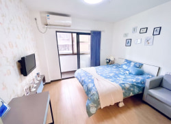 独栋·安景寓 水荫路店 近CBD珠江新城适合华南理工/暨南大学学生专享优惠动物园地铁南向带阳台大单间 1室1厅_水荫直街租房