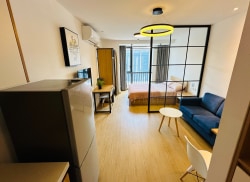 独栋·朗诗寓 天隆寺-软件大道店 【押一付一无中介】临地铁/精装公寓可做饭 包网络 公区健身房台球厅 1室1厅_安德门大街38号租房