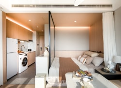 独栋·瓴寓国际 南京河西南G116项目 【开工季折扣来袭】无物业费服务费，科勒卫浴+洗烘机 轻奢生活，民用水电，地铁房 1室1厅_青莲街租房