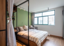 独栋·柚米寓 无锡三阳广场店 无中介费可短租 恒隆广场旁 押一付一 民用水电 1室1厅_中国平安大厦租房