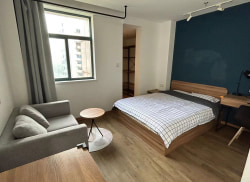 独栋·柚米寓 无锡三阳广场店 三阳广场地铁口 精装公寓 边套带独立储物空间 拎包入住 押一付一 1室1厅_中国平安大厦租房