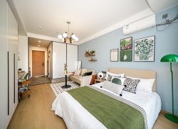 独栋·柚米寓 义乌宝龙世家 佛堂镇 宝龙广场隔壁民用水电 整租一室 新店开业特惠 0中介费 1室1厅_美的·宝龙世家租房