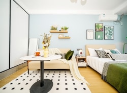 独栋·柚米寓 义乌宝龙世家 义乌市佛堂镇整租一室 开业特惠95折 月付租金 全新家具家电 0中介费 1室1厅_美的·宝龙世家租房